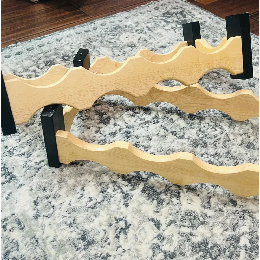 Tier Freestanding Wood Stackable Wine Rack-1 or 2 Tiers